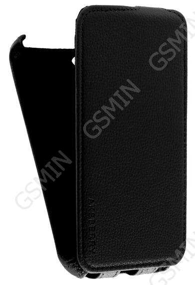 

Кожаный чехол для Fly IQ 452 Quad Ego Vision 1 Aksberry Protective Flip Case (Черный)