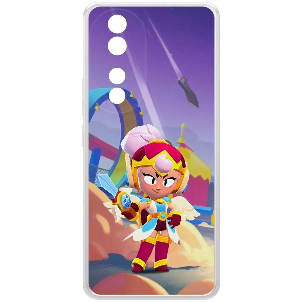 

Чехол-накладка Krutoff Clear Case Brawl Stars-Валькирия Джанет для Honor 90, Прозрачный