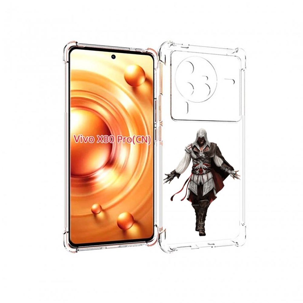 

Чехол MyPads Assassin's-Creed мужской для Vivo X80 Pro, Прозрачный, Tocco