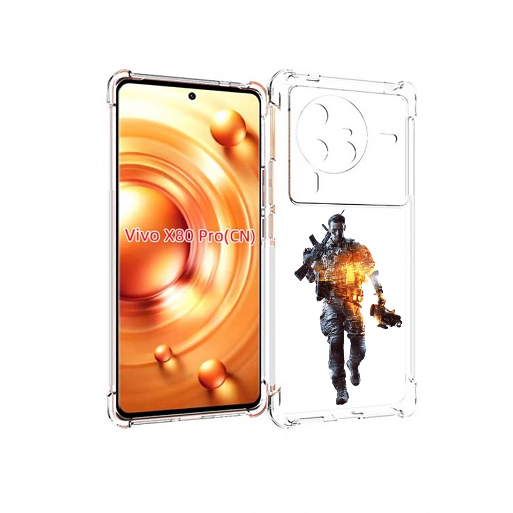 

Чехол MyPads Battlefield-4 мужской для Vivo X80 PRO, Прозрачный, Tocco