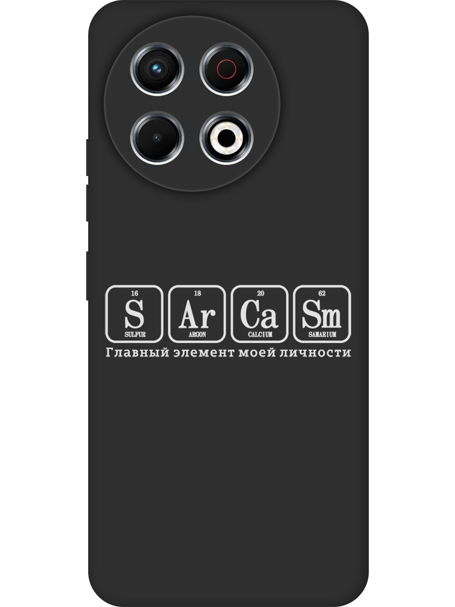 

Силиконовый чехол на Tecno Spark 30 Pro с принтом "Элемент сарказм" матовый черный, Черный;серый, 786719961