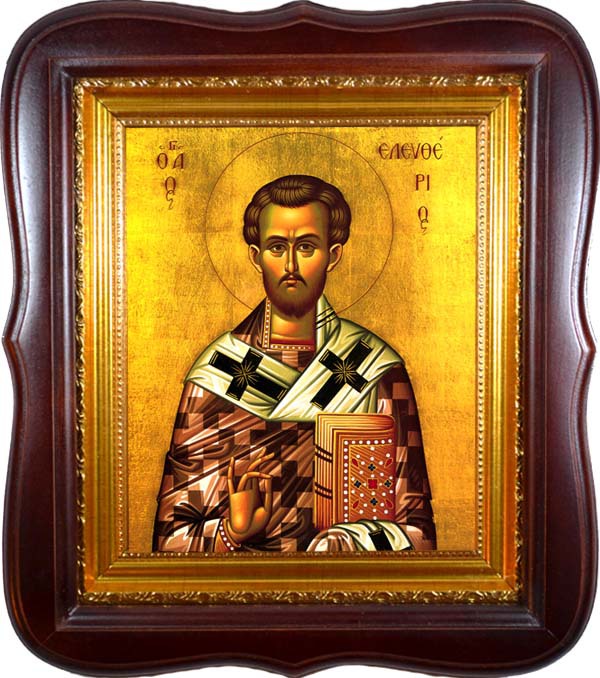 

Елевферий кувикуларий Византийский мученик. Икона на холсте.