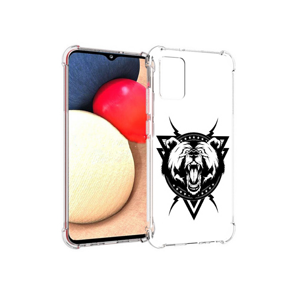 

Чехол MyPads Tocco для Samsung Galaxy A02s медведь в треугольнике (PT156738.479.464), Прозрачный, Tocco