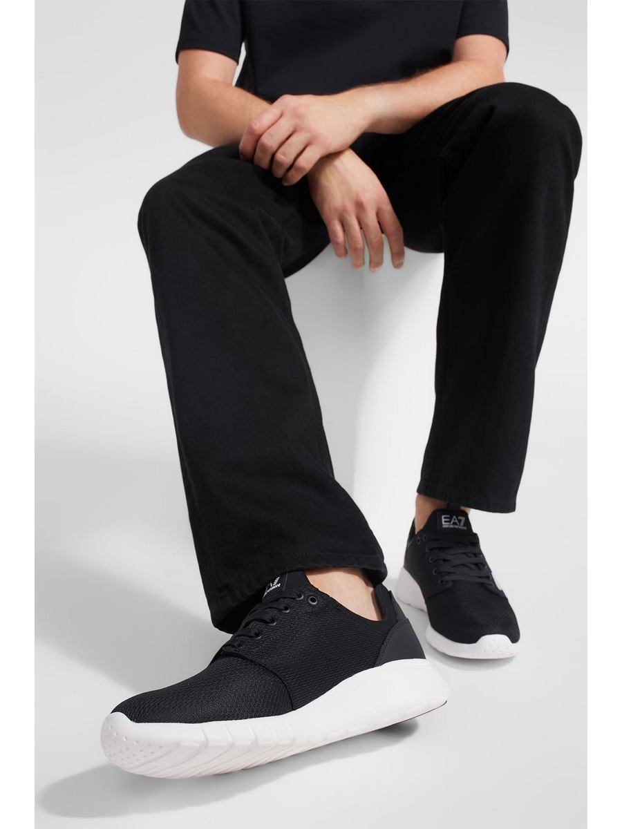 

Кроссовки унисекс Emporio Armani 001420745 черные 37.5 EU, Черный, 001420745