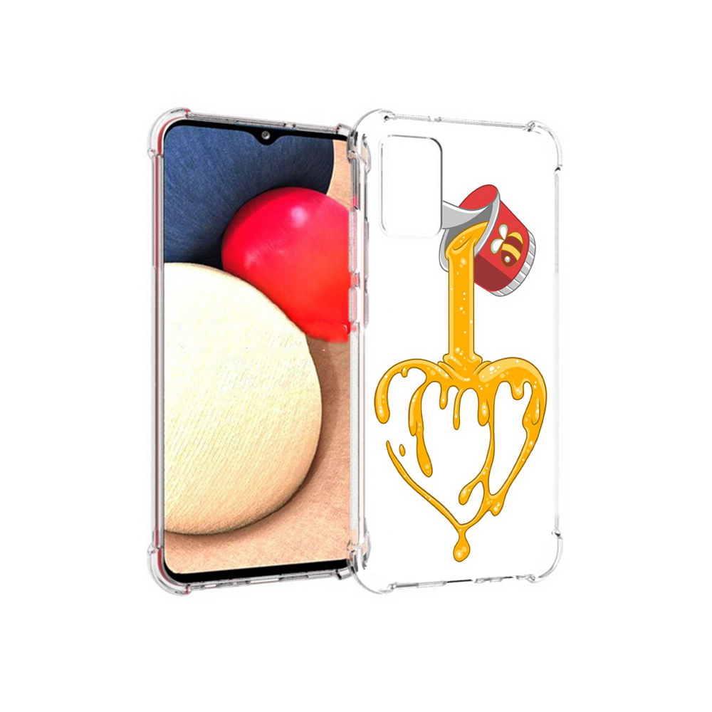 

Чехол MyPads Tocco для Samsung Galaxy A02s медовое сердце (PT156738.479.471), Прозрачный, Tocco