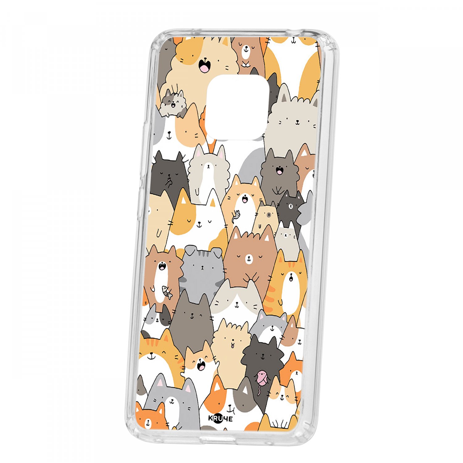 

Чехол для Huawei Mate 20 Pro КRUЧЕ Print Котики, Print