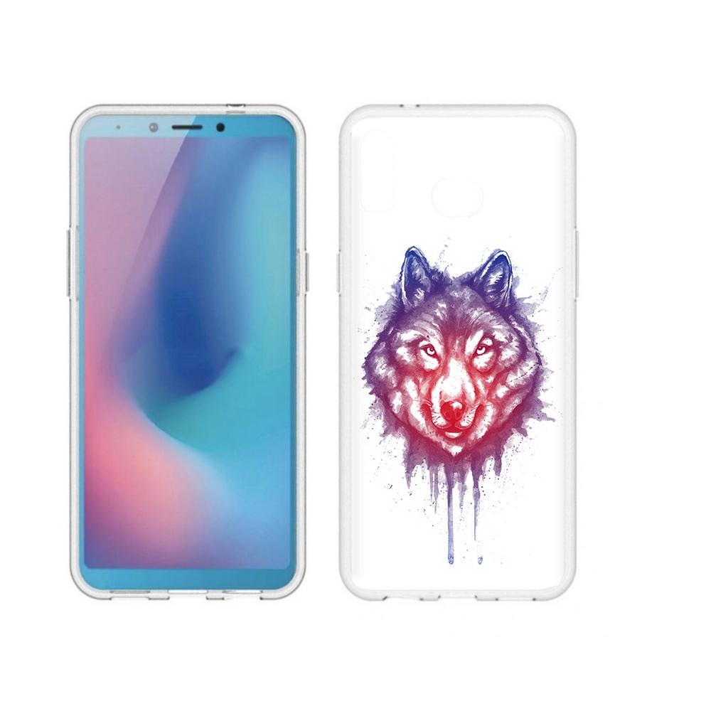 

Чехол MyPads Tocco для Samsung Galaxy A6s пушистый волк (PT123850.597.561), Прозрачный, Tocco