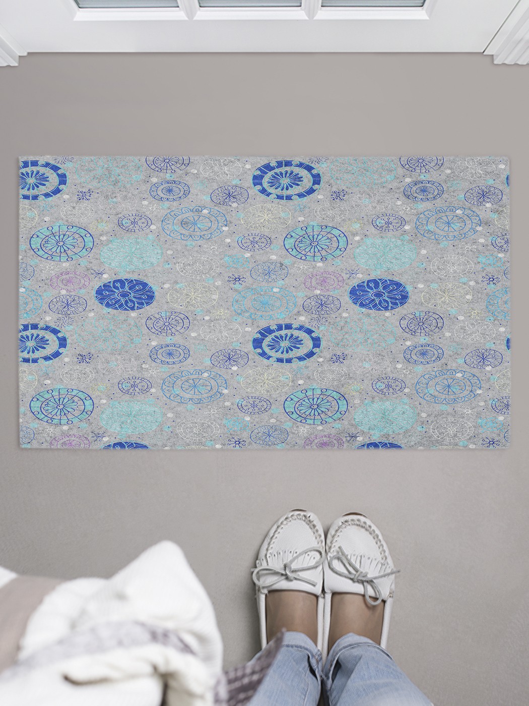 

Придверный коврик в прихожую для обуви, на резиновой основе, 75x45 см door_41608 JoyArty