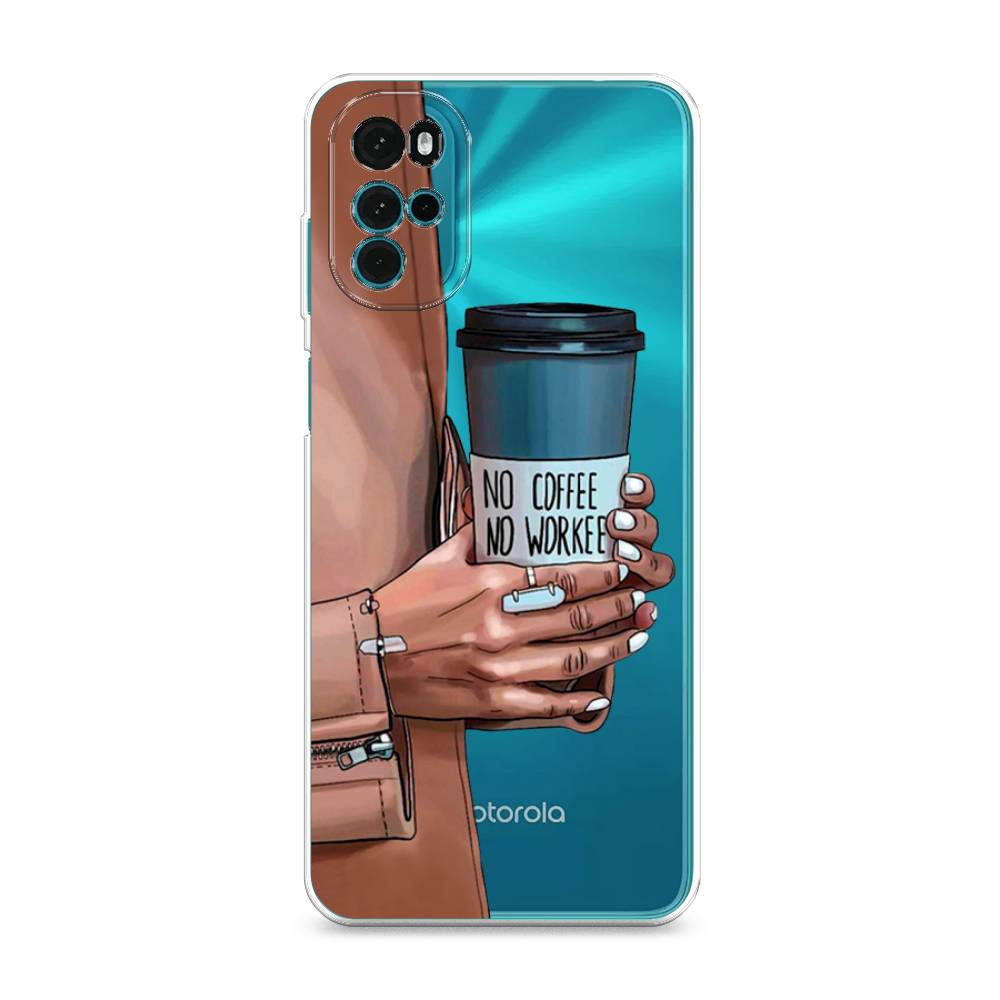 

Чехол Awog на Motorola Moto G22 "No coffee", Разноцветный, 243150-7