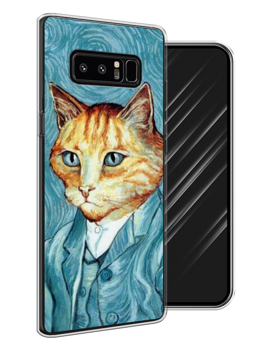 

Чехол Awog на Samsung Galaxy Note 8 "Кот Ван Гог", Голубой;коричневый, 25250-2