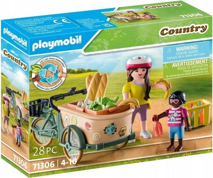 Игровой набор Playmobil Country Cargo Bike Грузовой велосипед 71306