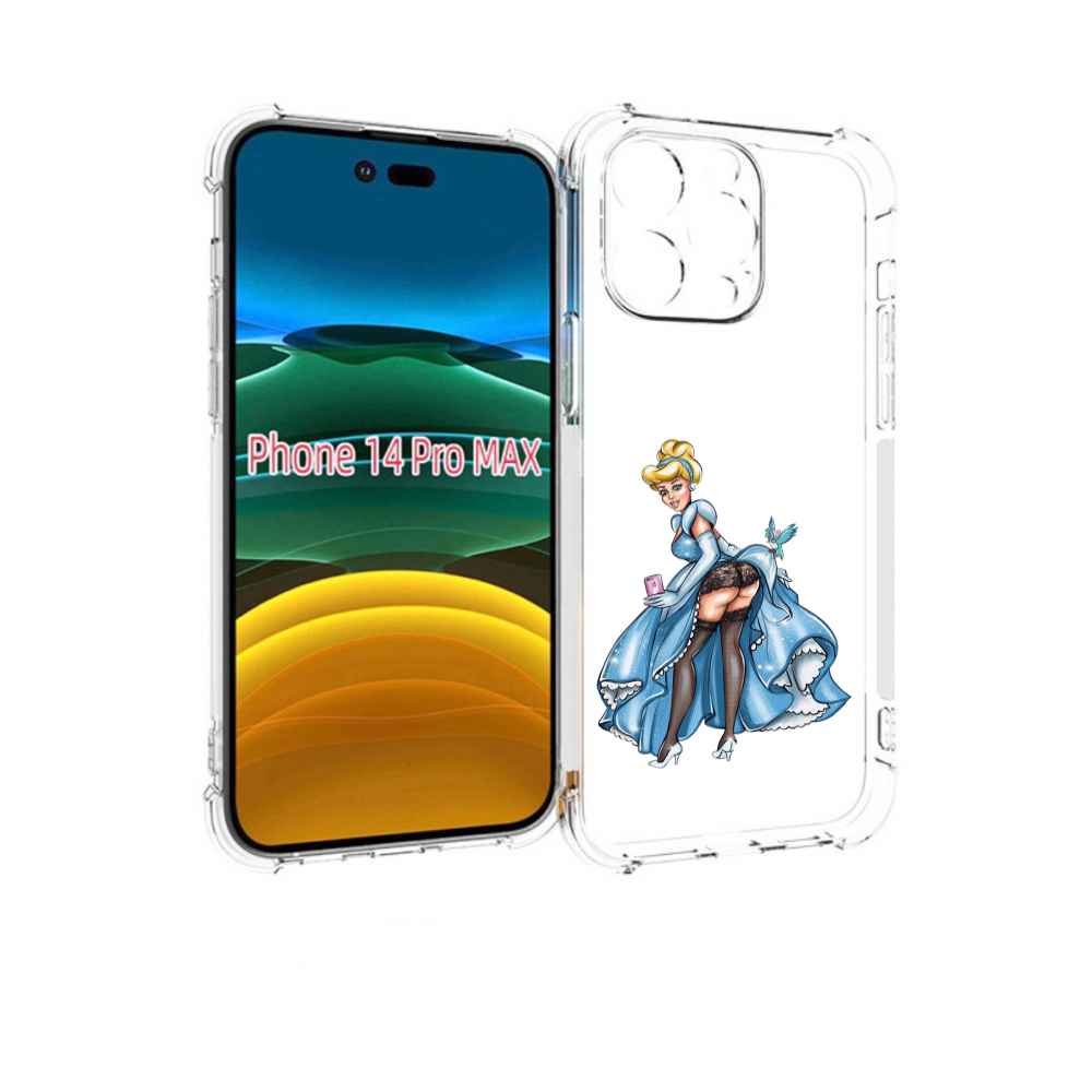 

Чехол MyPads девушка-в-платье-красивая женский для iPhone 14 Pro Max, Прозрачный, Tocco