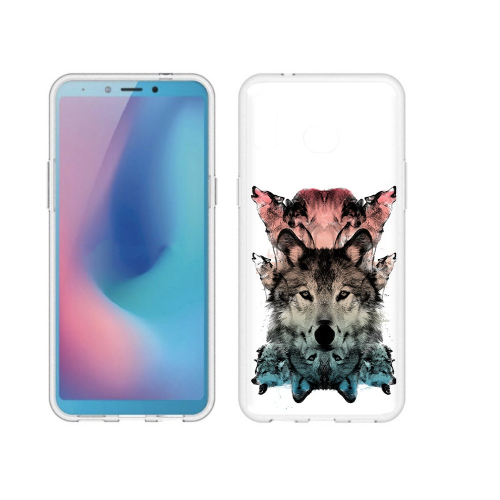 

Чехол MyPads Tocco для Samsung Galaxy A6s стая (PT123850.597.624), Прозрачный, Tocco