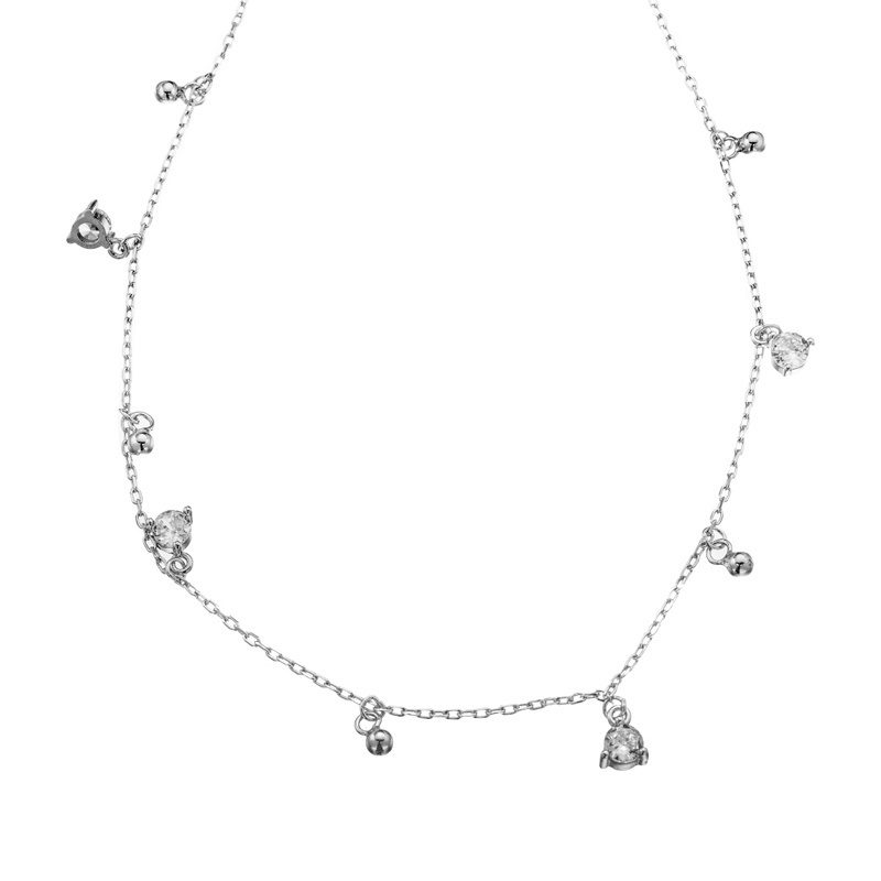

Ожерелье из серебра 45 см ЯХОНТ Золотой 250582, фианит, 250582