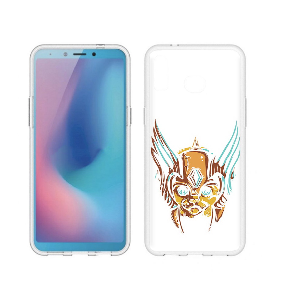 

Чехол MyPads Tocco для Samsung Galaxy A6s тор абстракция (PT123850.597.644), Прозрачный, Tocco