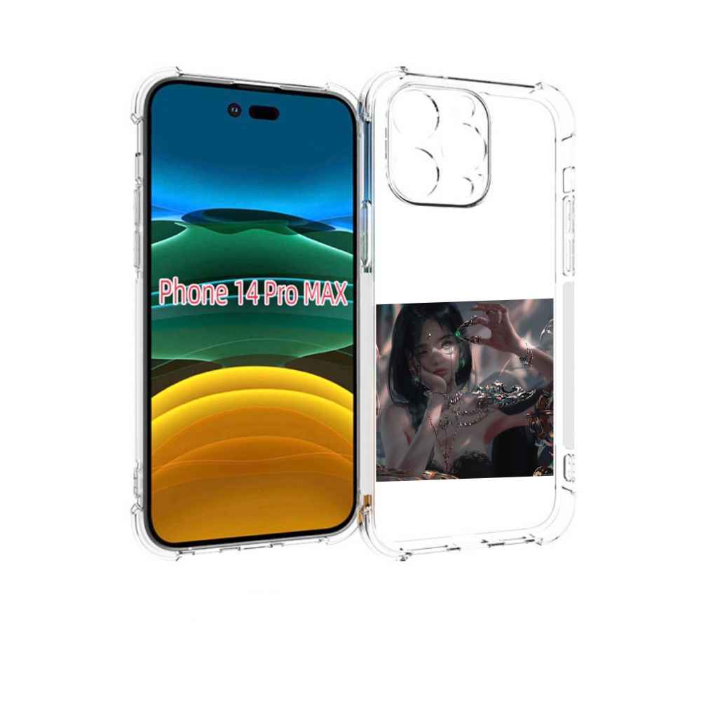 

Чехол MyPads девушка-с-алмазом для iPhone 14 Pro Max, Прозрачный, Tocco