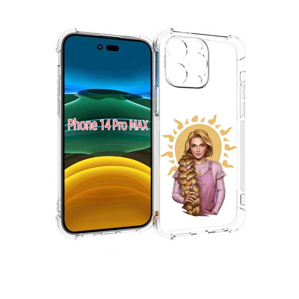 

Чехол MyPads девушка-с-большой-косой для iPhone 14 Pro Max, Прозрачный, Tocco