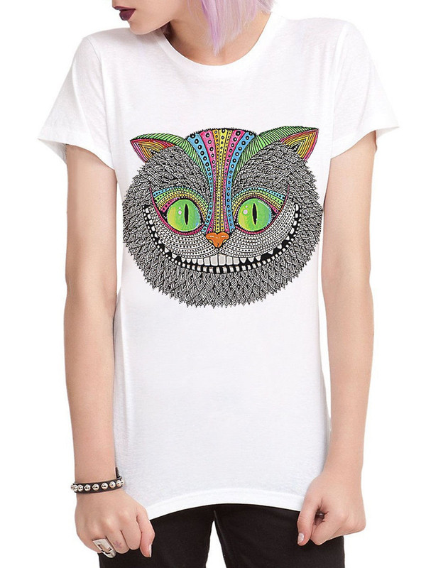 

Футболка женская Dream Shirts Чеширский Кот белая S, Белый, Чеширский Кот