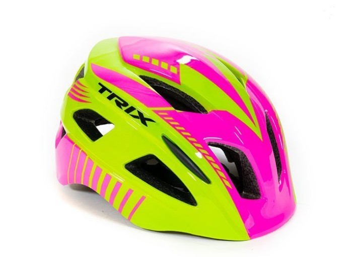 

Велошлем Trix PNY03 In Mold pink/green 52-54