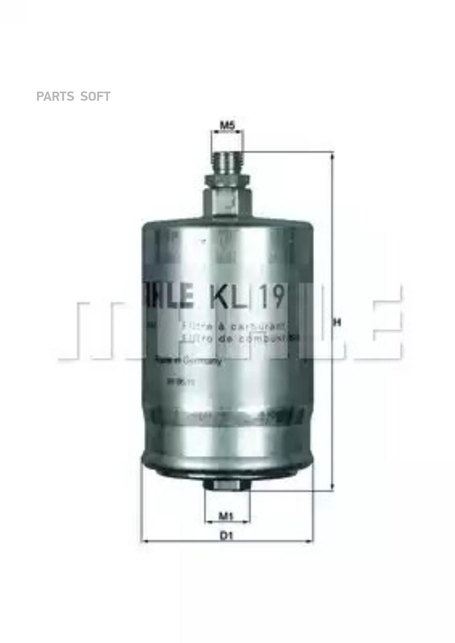 

Фильтр топливный KNECHT/MAHLE KL19