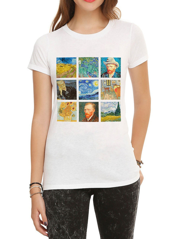 

Футболка женская Dream Shirts Ван Гог белая XL, Белый, Ван Гог