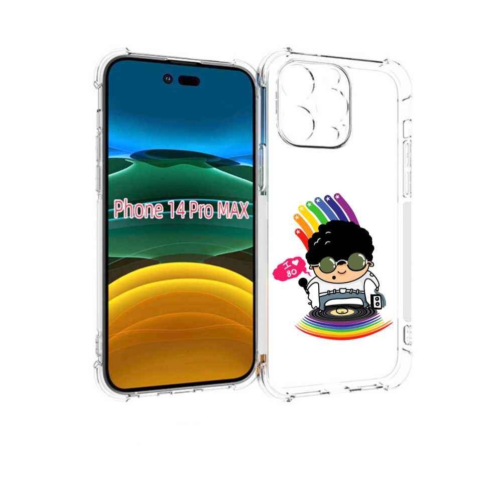 

Чехол MyPads Я люблю 80-е для iPhone 14 Pro Max, Прозрачный, Tocco