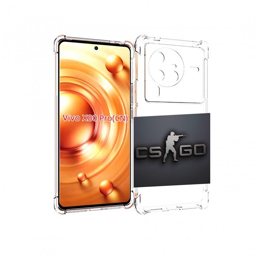 

Чехол MyPads CS go логотип мужской для Vivo X80 Pro, Прозрачный, Tocco