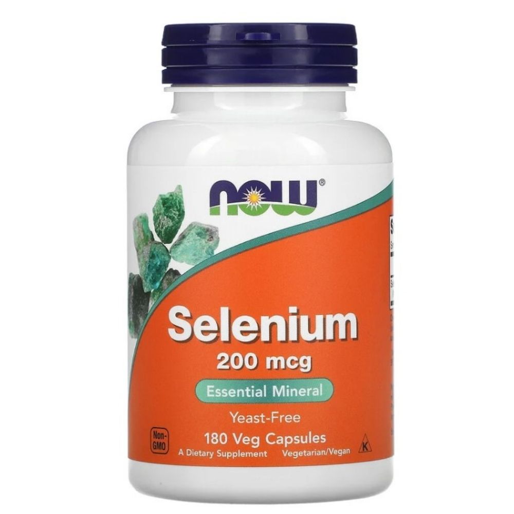 

Селен NOW Selenium 200 мкг 180 веганских капсул