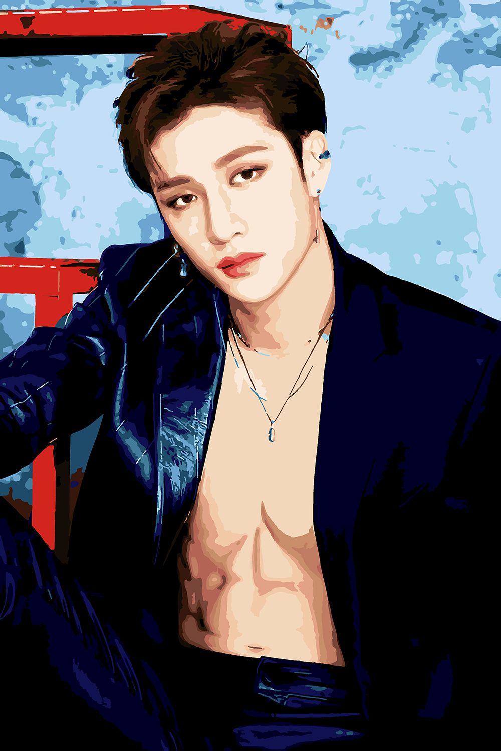 

Картина по номерам Красиво Красим Stray Kids Bang Chan Бан Чан, 50 х 80 см, Stray Kids Bang Chan Бан Чан