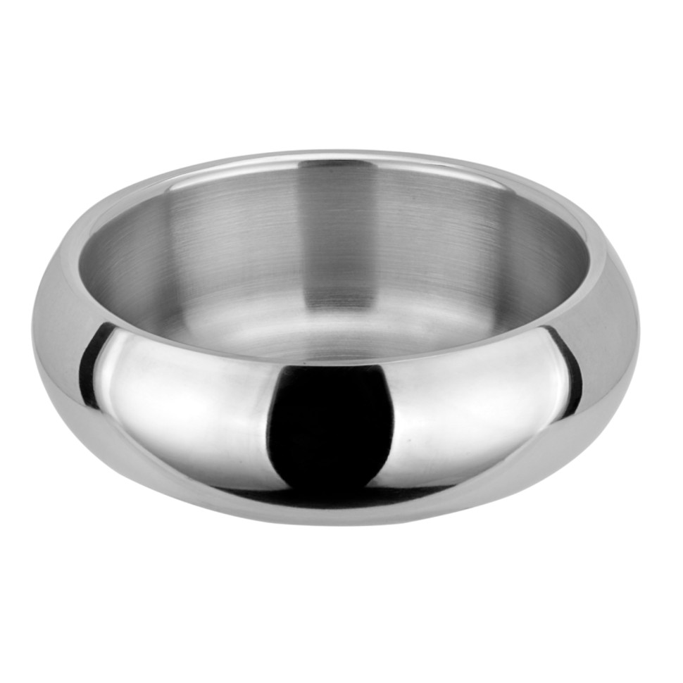 

Миска для животных Mr.Kranch Belly Bowl из нержавеющей стали, 400 мл, Серебристый