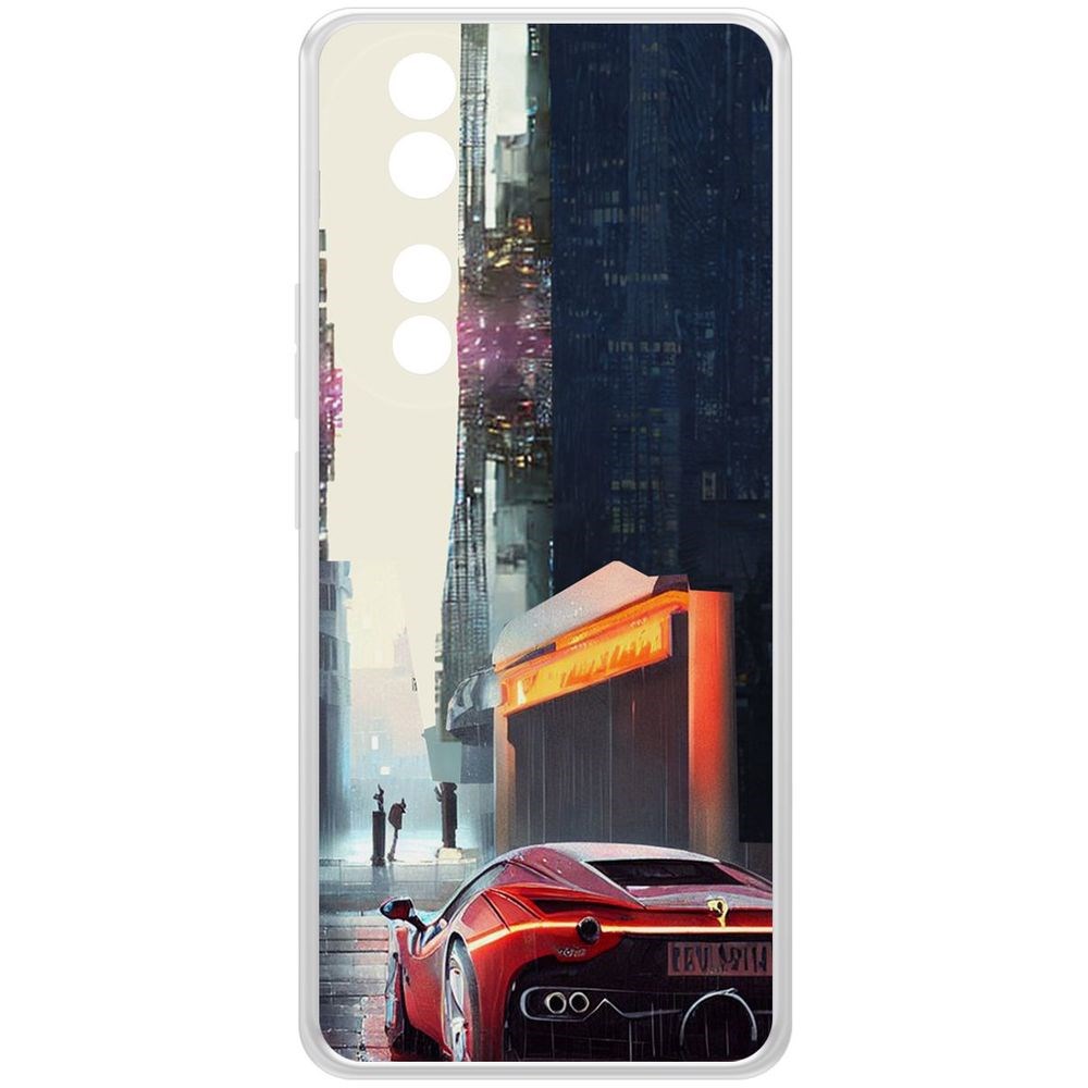 

Чехол-накладка Krutoff Clear Case Сити для Honor 90, Прозрачный