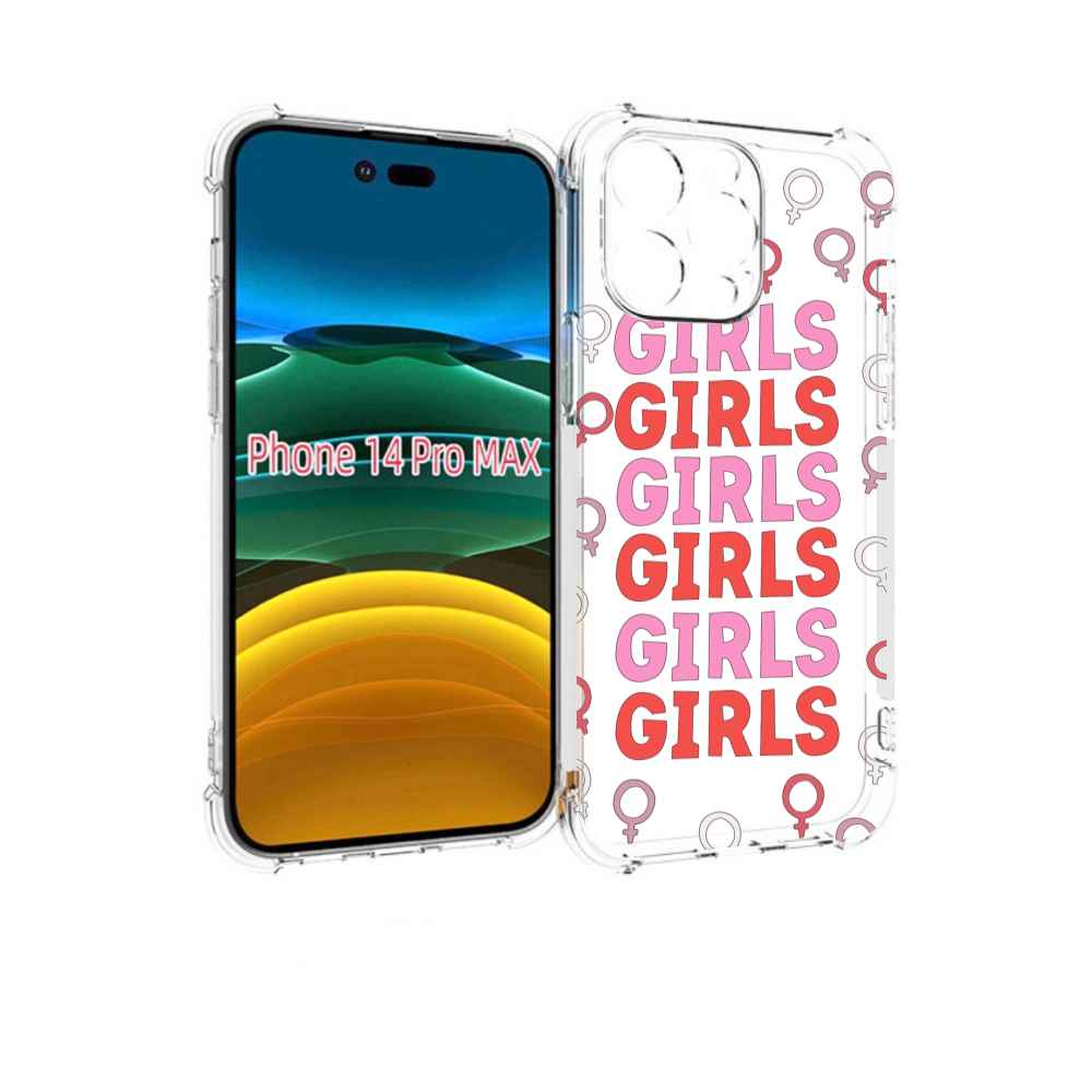 

Чехол MyPads девушки!!! женский для iPhone 14 Pro Max, Прозрачный, Tocco