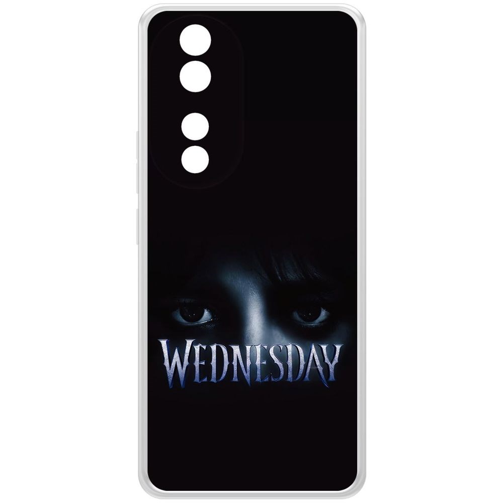 

Чехол-накладка Krutoff Clear Case Уэнсдей Аддамс - Логотип для Honor 90, Прозрачный
