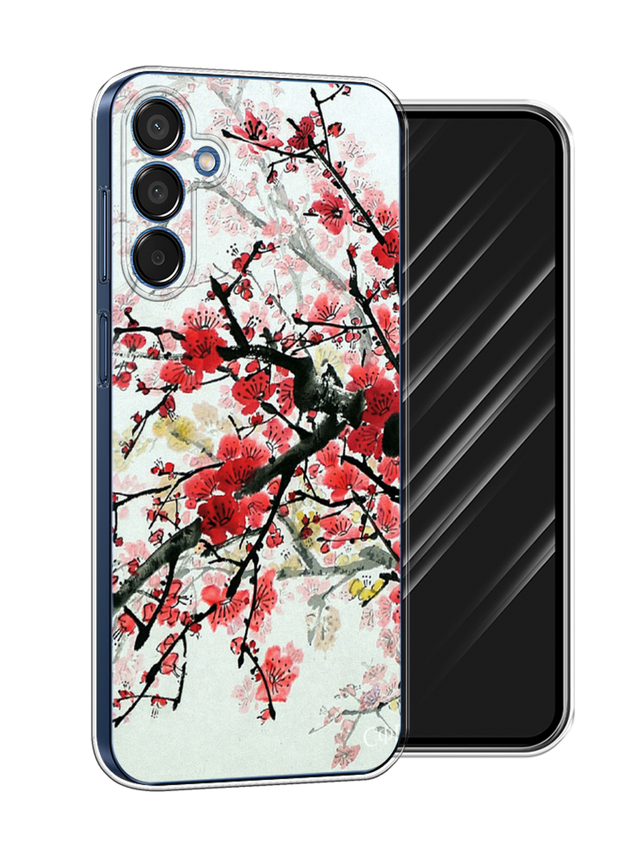 

Чехол Awog на Samsung Galaxy M15 5G "Сакура", Розовый;черный, 2109550-1