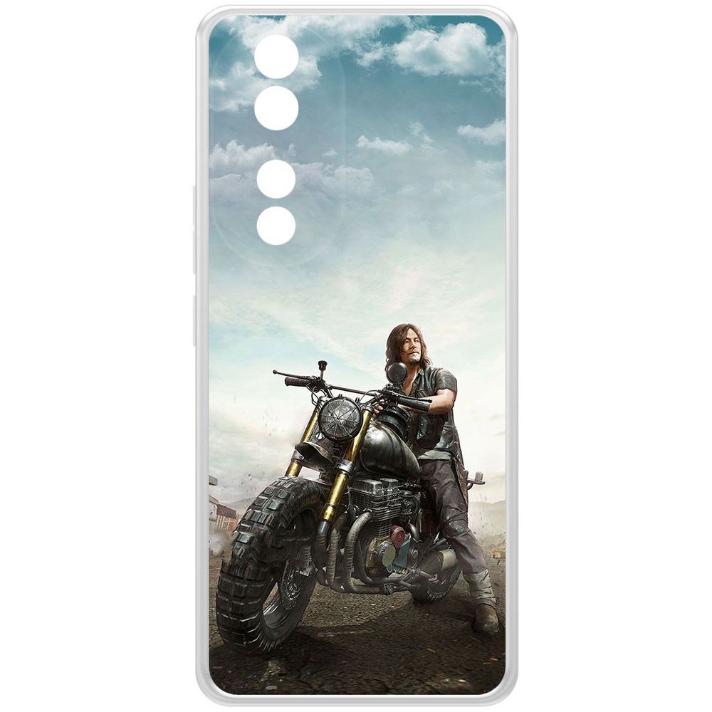 

Чехол-накладка Krutoff Clear Case Ходячие мертвецы. Дэрил для Honor 90, Прозрачный