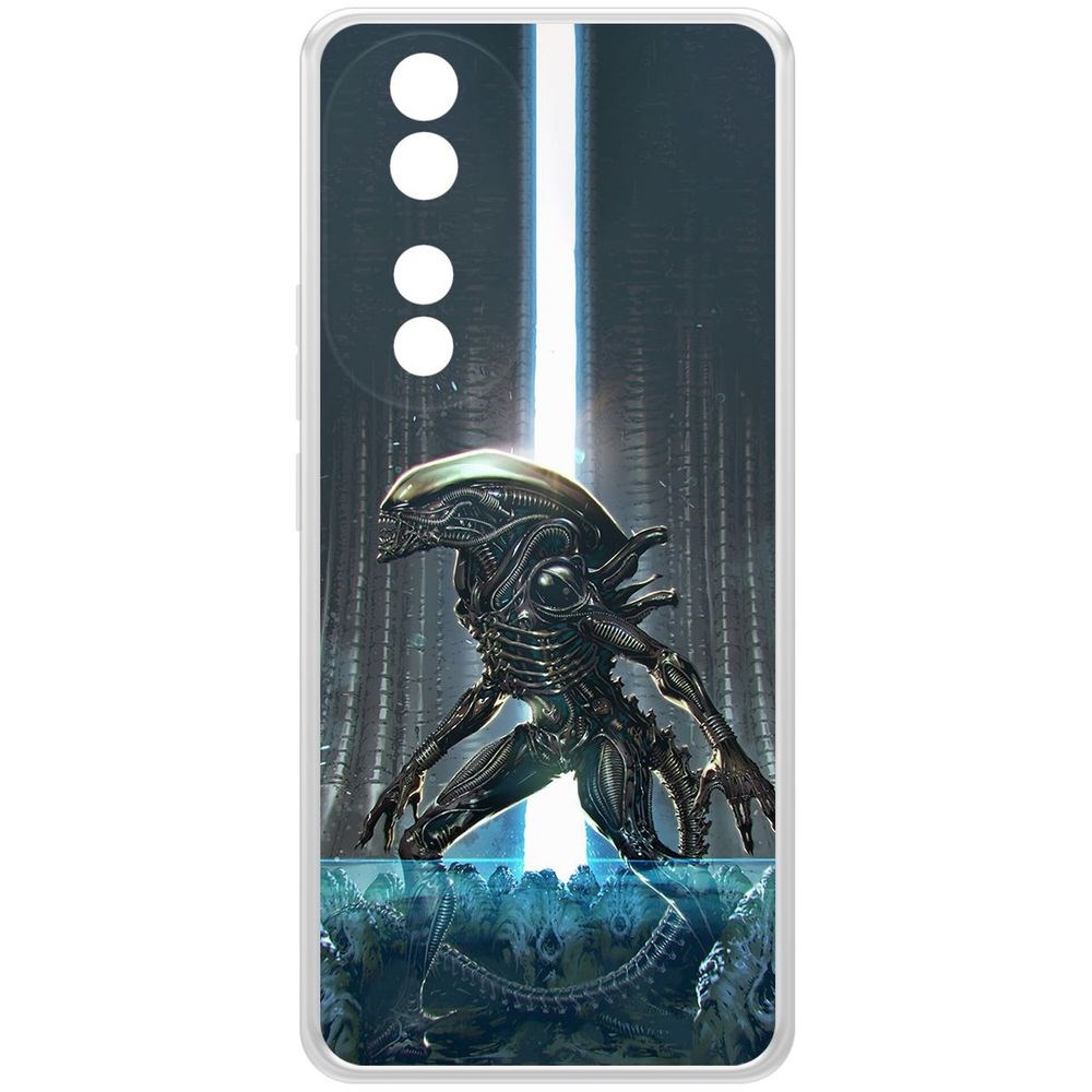 

Чехол-накладка Krutoff Clear Case Чужой. Тревога для Honor 90, Прозрачный