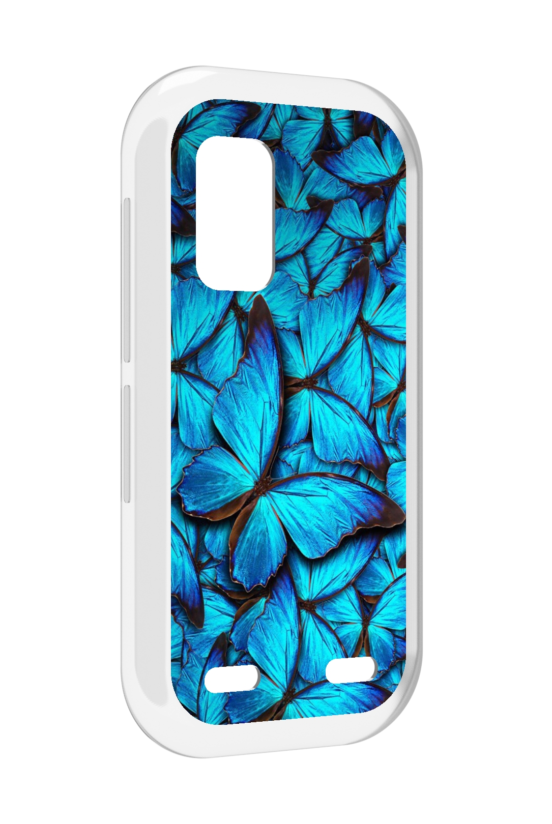 

Чехол MyPads бирюзовые бабочки для UleFone Armor X10 / X10 Pro, Прозрачный, Tocco