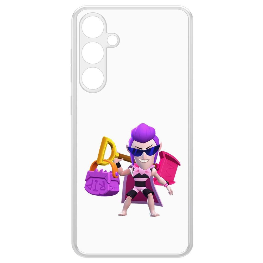 

Чехол-накладка Krutoff Clear Case Brawl Stars-Пляжный Мортис для Samsung Galaxy S23 FE, Прозрачный