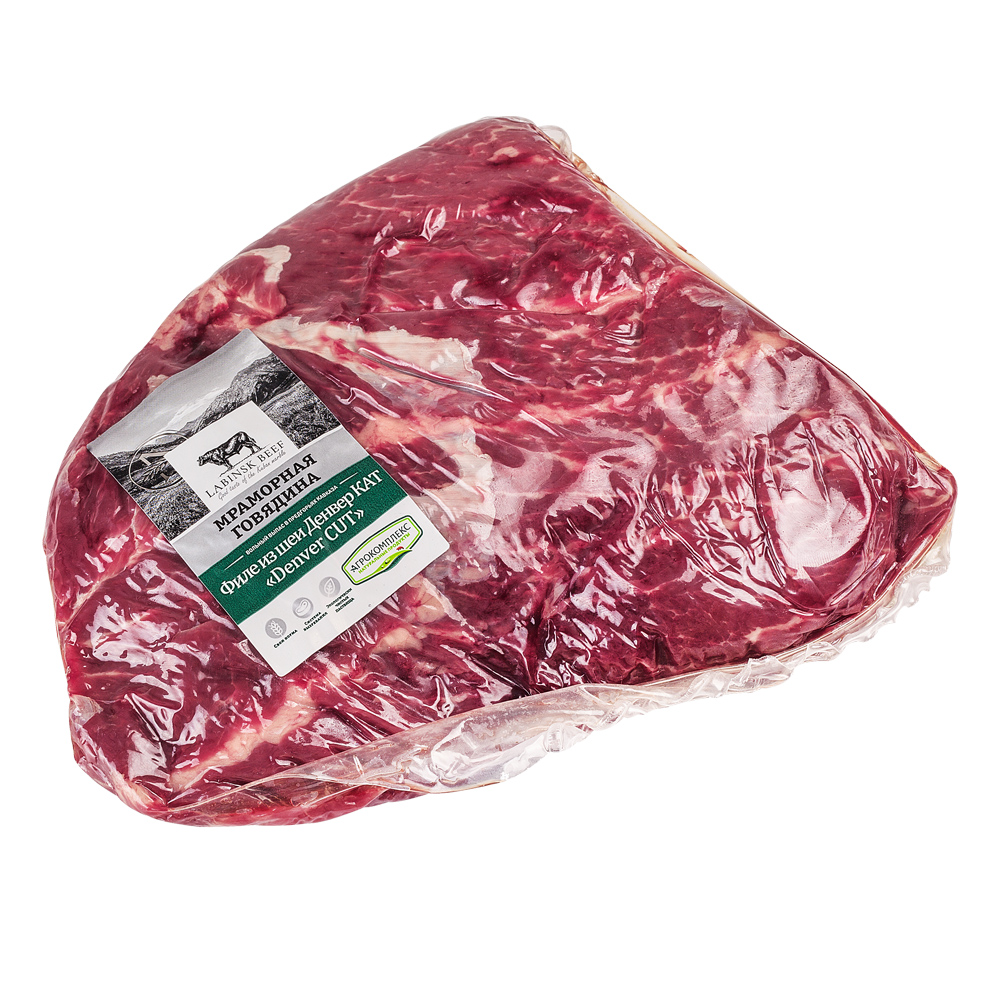 

Филе из шеи говяжье Labinsk Beef Denver cut мякоть охлажденное 1 000 г