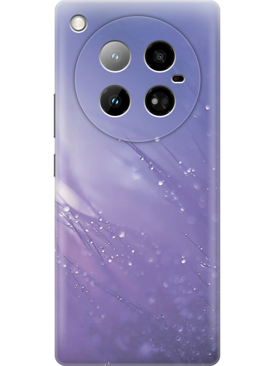 

Силиконовый чехол на Infinix Zero 40 4G с принтом "Капли на синей траве", Прозрачный;белый;синий, 786722322
