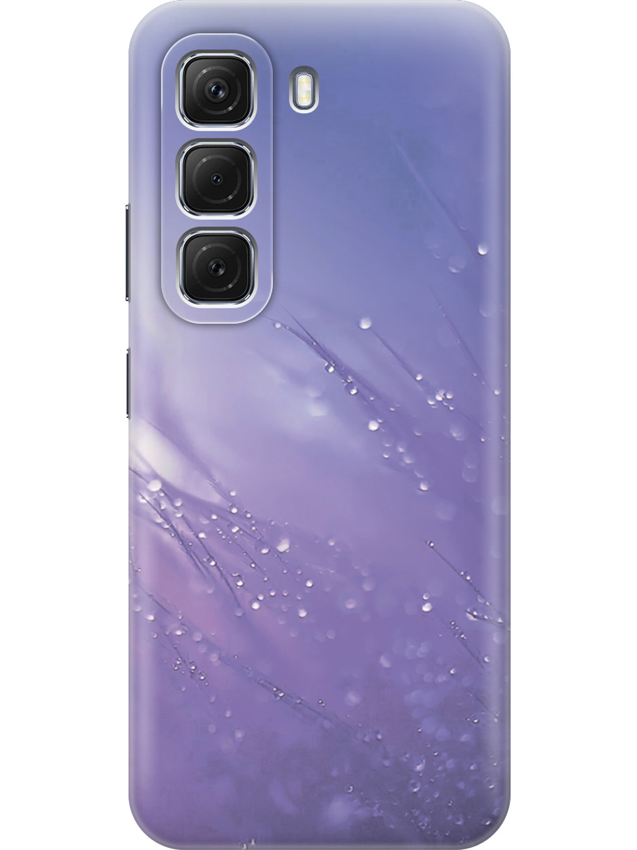 

Силиконовый чехол на Infinix Hot 50 4G с принтом "Капли на синей траве", Прозрачный;белый;синий, 786718722