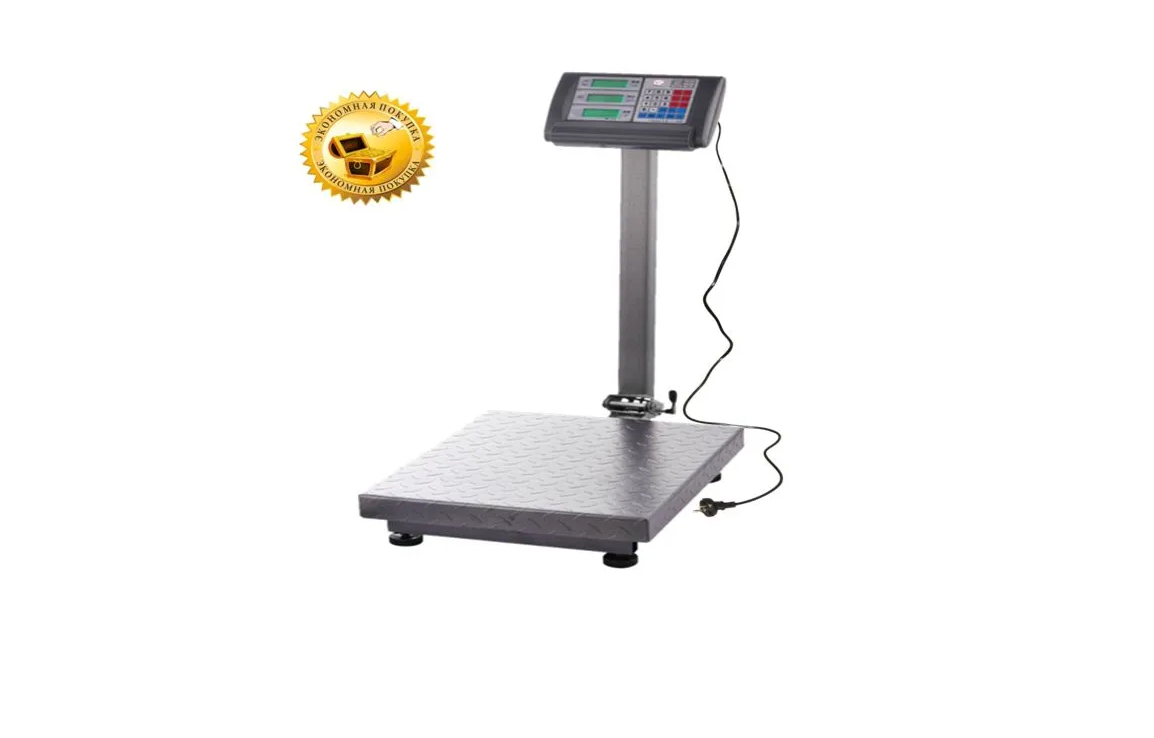 

Весы торговые COMFORT ВТЭ-300кг-Э серый, ВТЭ-300кг-Э