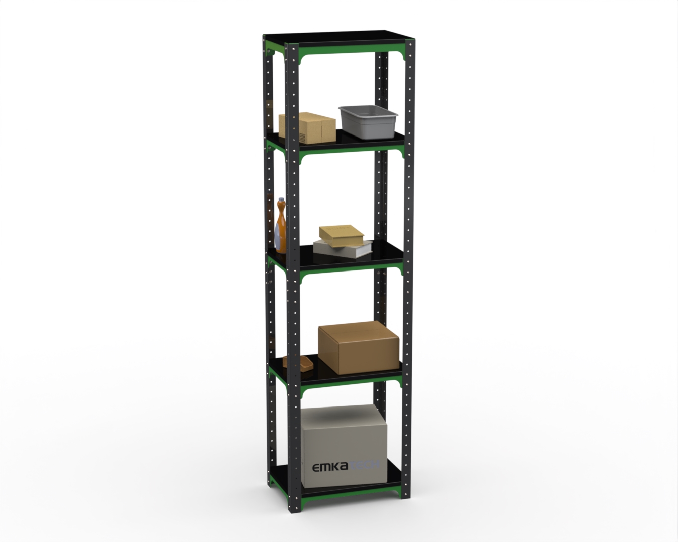 

Стеллаж Metalex Kit Comfort 2000х400х500 5 полок, Серо-зеленый, Серый, Kit Comfort