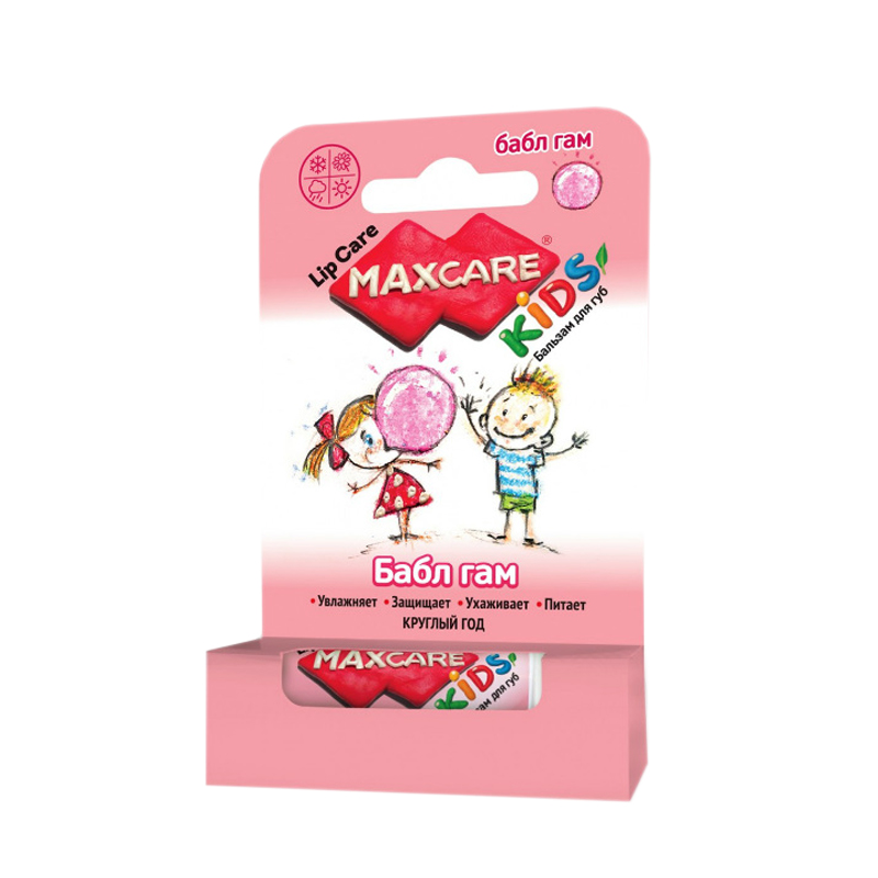 

Детский бальзам для губ Maxcare Бабл Гам 4,7 г 1-00072807