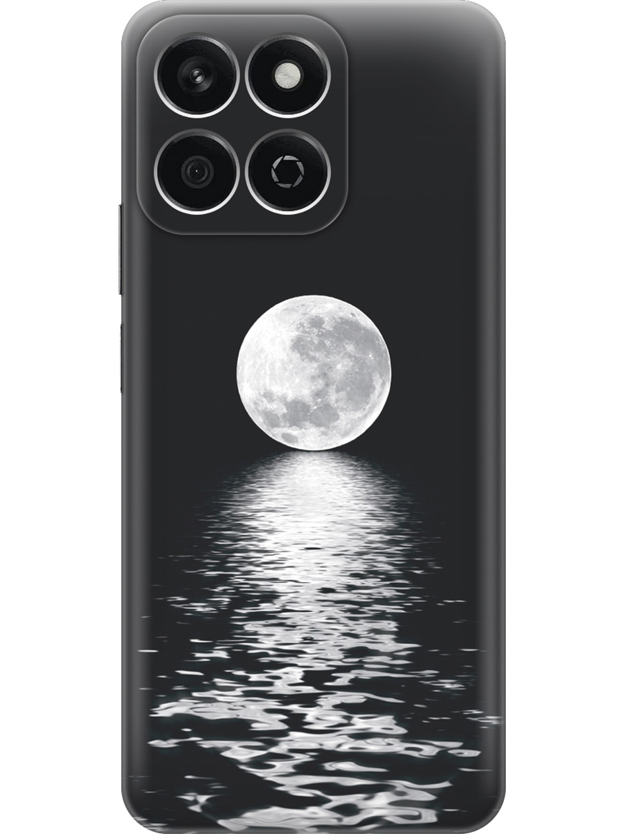 

Силиконовый чехол на Honor X7C с принтом "Луна над морем", Прозрачный;белый;черный, 786720541