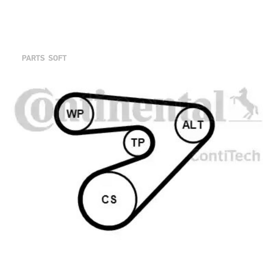 

CONTITECH Ремень ручейковый комплект CONTITECH 6PK1453K2
