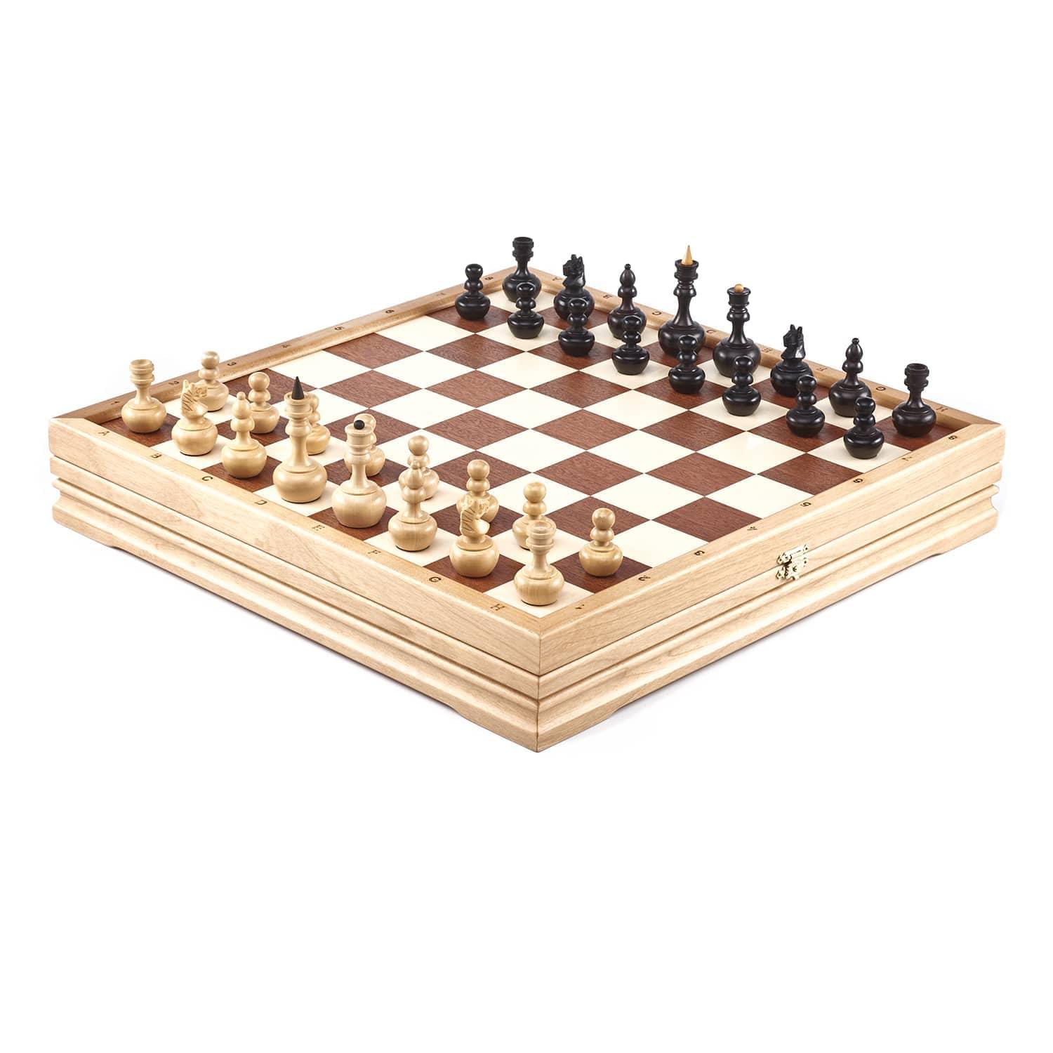 Шахматы деревянные с деревянными фигурами 