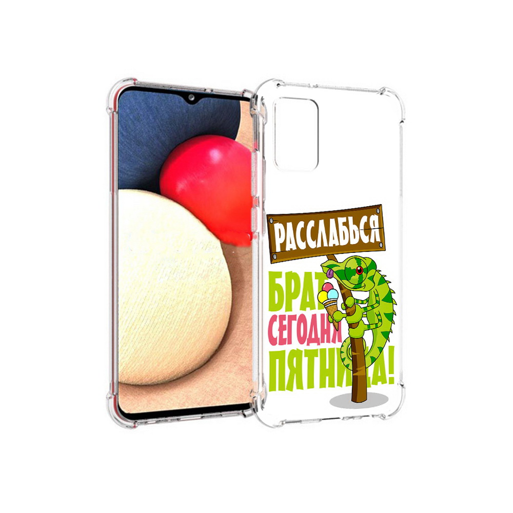 

Чехол MyPads Tocco для Samsung Galaxy A02s пятница (PT156738.479.562), Прозрачный, Tocco
