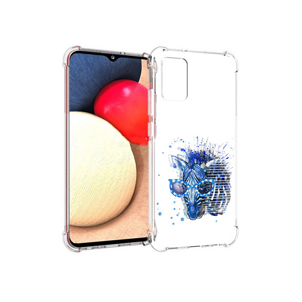 

Чехол MyPads Tocco для Samsung Galaxy A02s расплывчатая зебра (PT156738.479.577), Прозрачный, Tocco