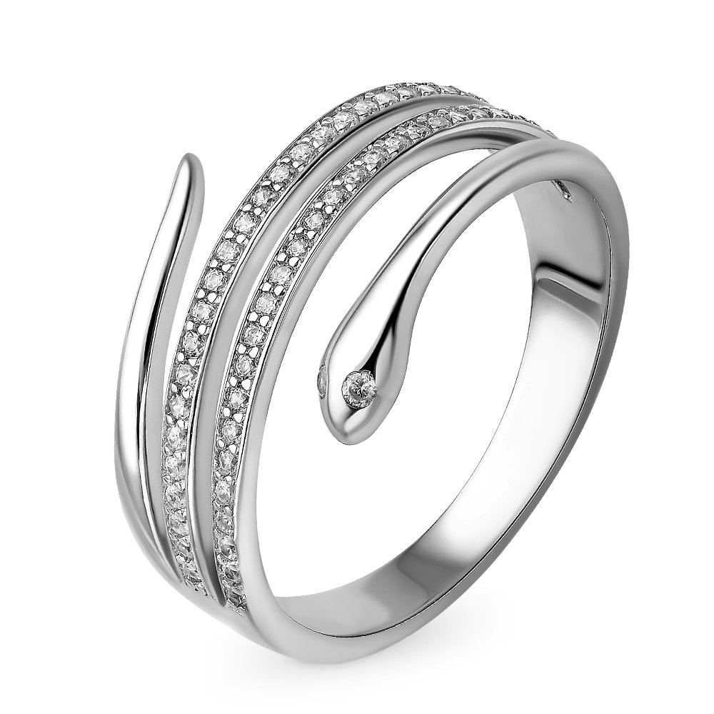 

Кольцо из серебра р.  585Gold 4100084459, фианит, 4100084459